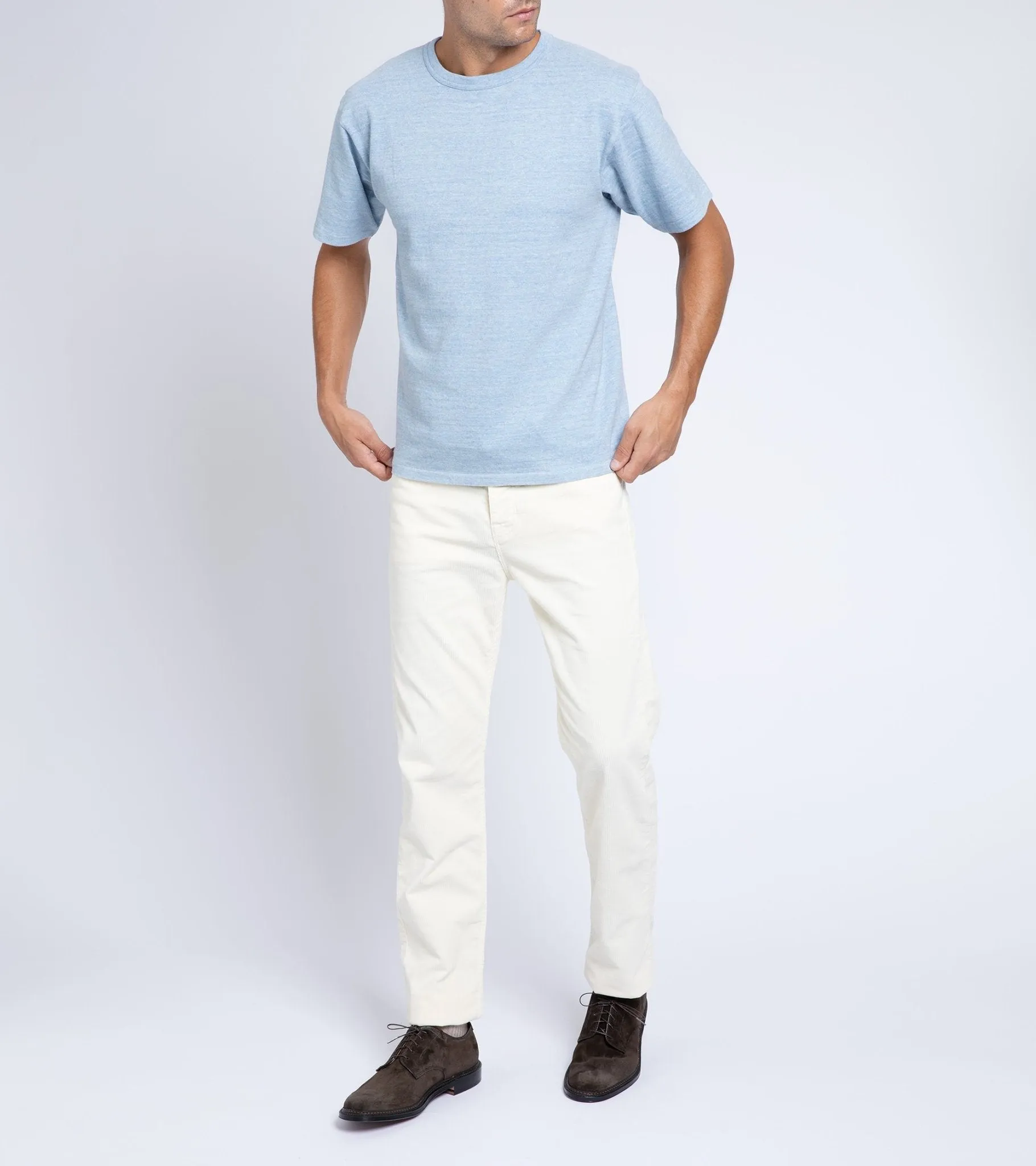 Trunk Duke Corduroy 5 Pocket Trousers: Off White