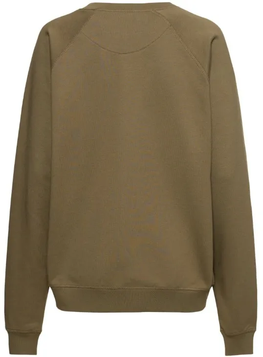 Vivienne Westwood  |Crew Neck Unisex Sweat Street Style Long Sleeves Cotton Midi