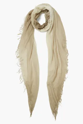 Walnut Lunar Rock Dip-Dyed Cashmere and Silk Scarf