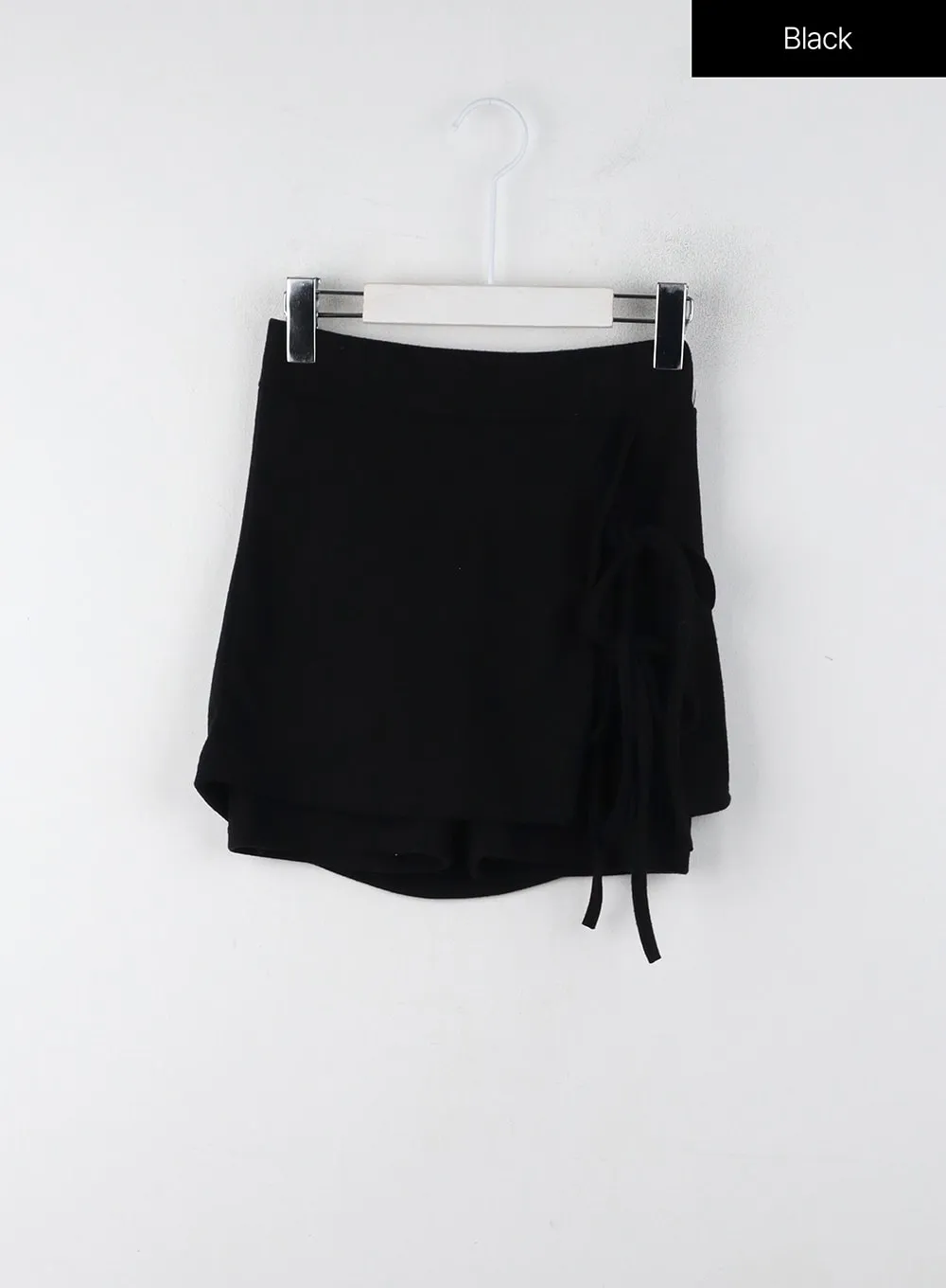 Wide Ribbon Wrapped Mini Skirt IJ402