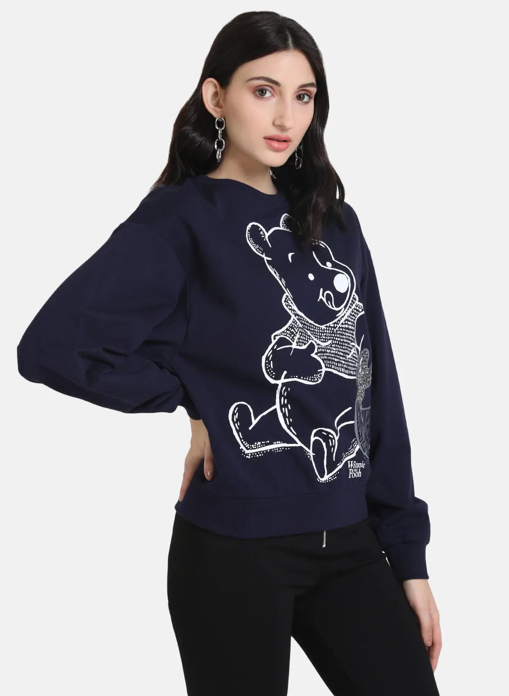 Winnie The Pooh Disney Printed Sequin Sweat