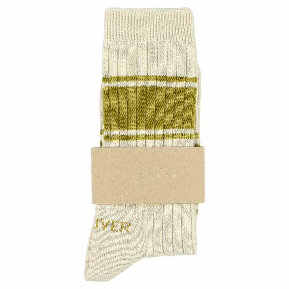 Women Logo Stripe - Ecru / Gold