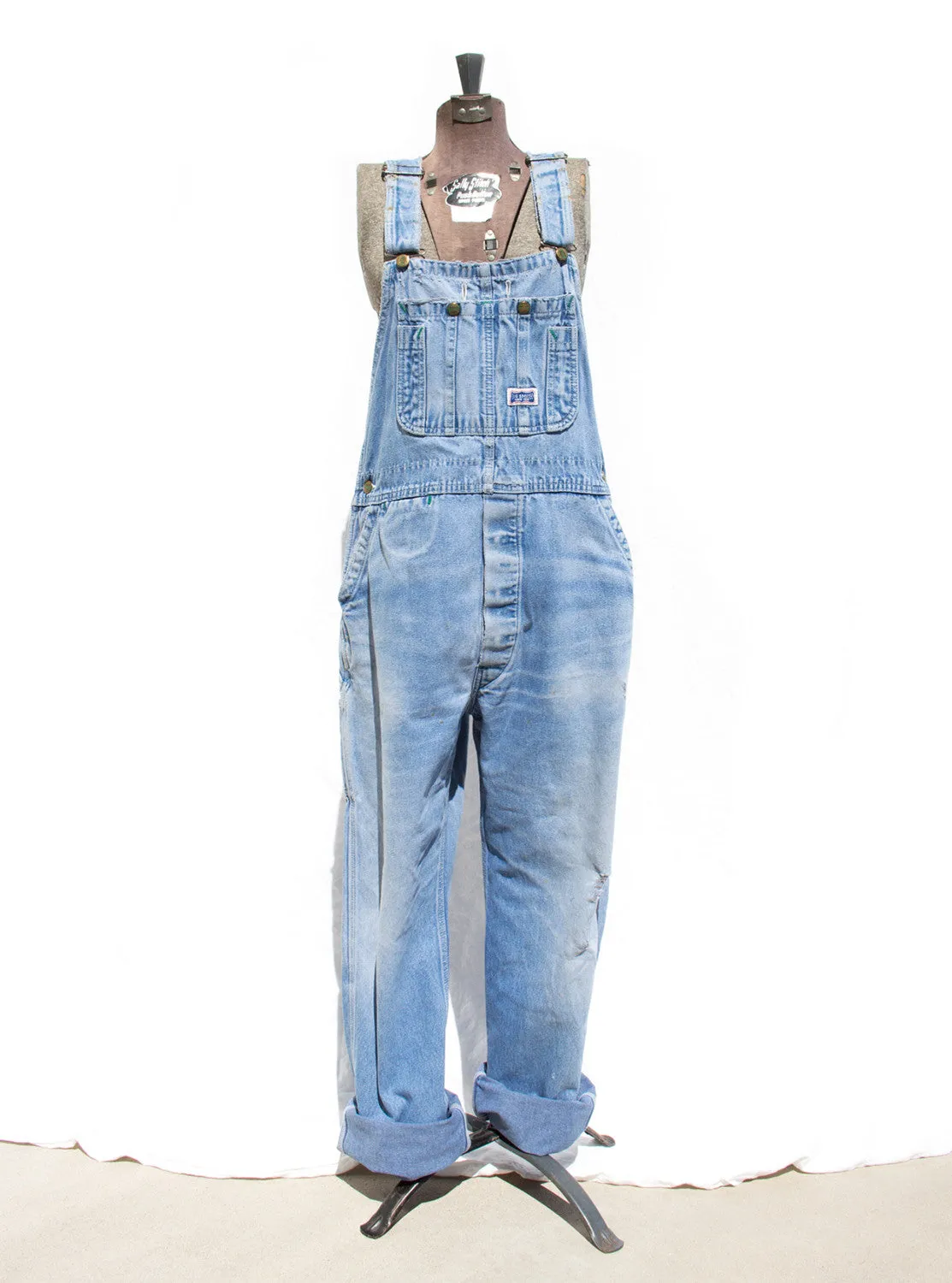 Women’s Vintage Denim Carpenter Overalls