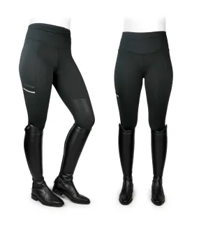 Womens/ladies pellon riding tights black Whitaker