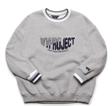 WV PROJECT  |Unisex Studded Street Style U-Neck Long Sleeves Cotton