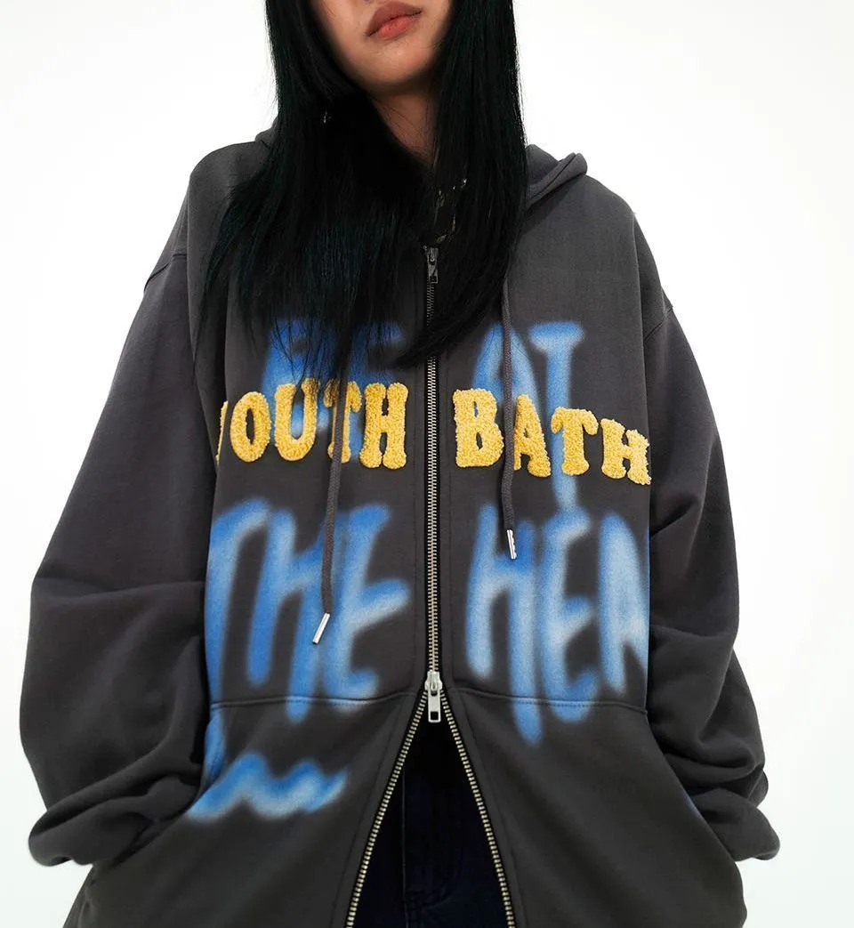 YOUTHBATH  |Unisex Blended Fabrics Street Style Tie-dye Bi-color