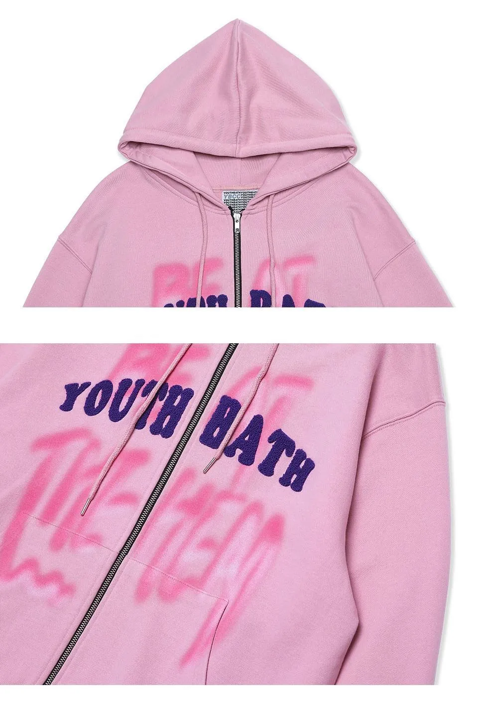 YOUTHBATH  |Unisex Blended Fabrics Street Style Tie-dye Bi-color