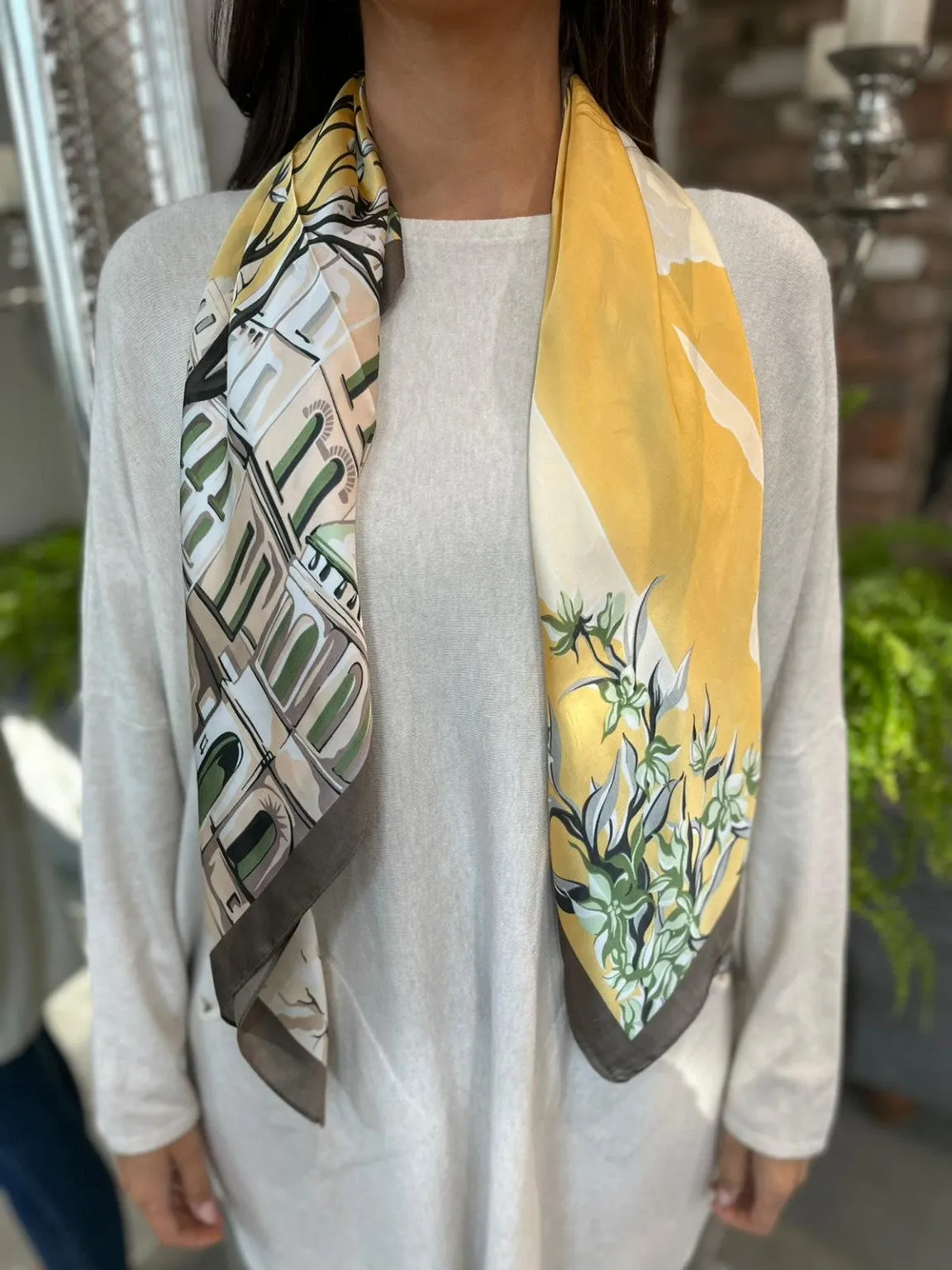 Zebra Art Print Neck Scarf