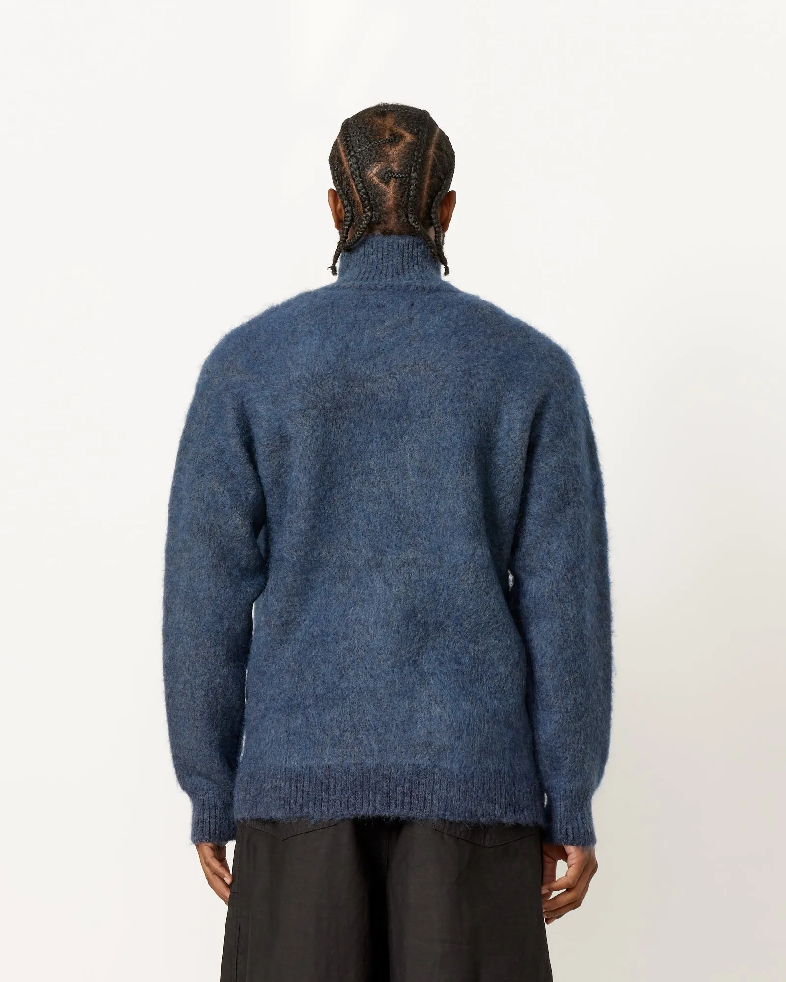 Zipped Mohair Cardigan